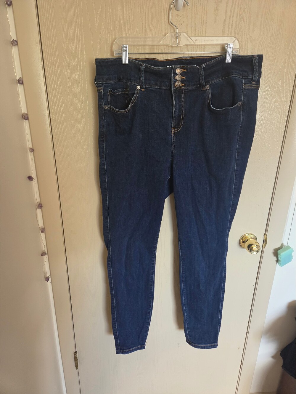 Torrid Super Soft Jeggings Dark Wash Skinny Womens Size 20 Tall